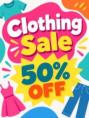 Clothing Sale 50% Off